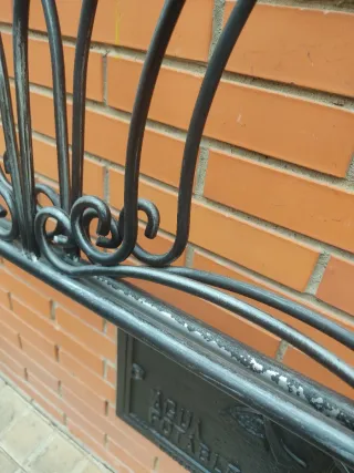 Pareja cabeceros iguales forja