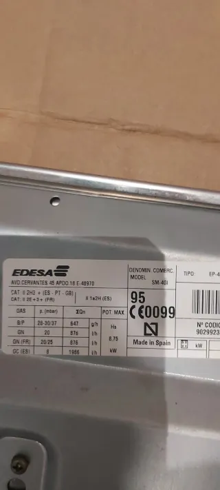 Cocina de gas 4 fuegos