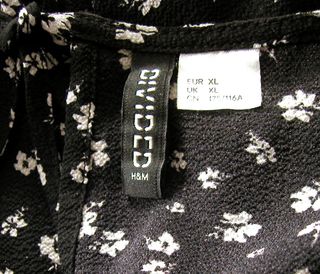 Vestido H&M Divided Estampado Floral Talla XL