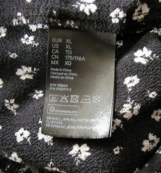 Vestido H&M Divided Estampado Floral Talla XL