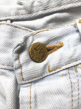 Pantalón vaquero Lee blanco talla 40