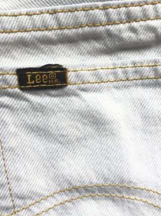 Pantalón vaquero Lee blanco talla 40