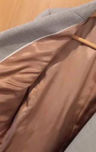 Chaqueta blazer gris Zara Talla L