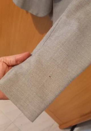 Chaqueta blazer gris Zara Talla L