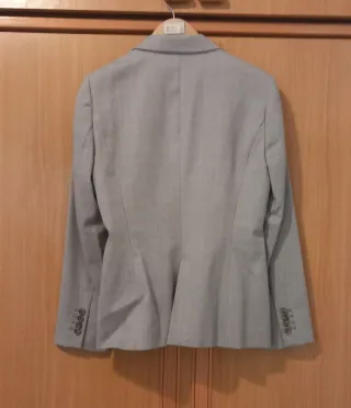 Chaqueta blazer gris Zara Talla L