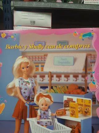 Cartel Publicitario Barbie y Shelly Años 90 raro