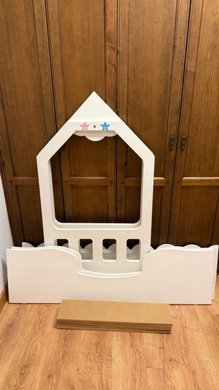 Cama Montessori Casita 70x140 + Colchón