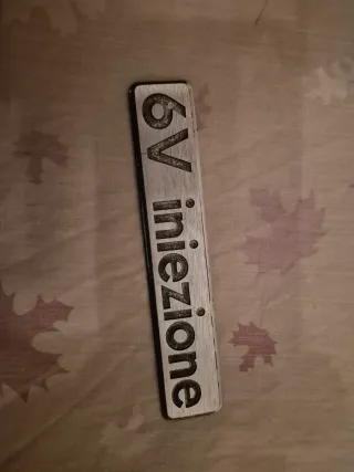 Anagrama Alfa Romeo 75 V6 America Aluminio origina