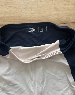 Vestido pádel/tenis DASH AND DOT blanco y negro