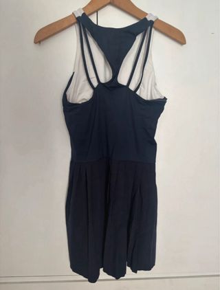 Vestido pádel/tenis DASH AND DOT blanco y negro