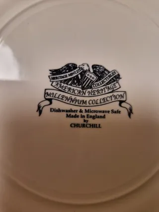 6 Platos American Heritage Millennium Churchill