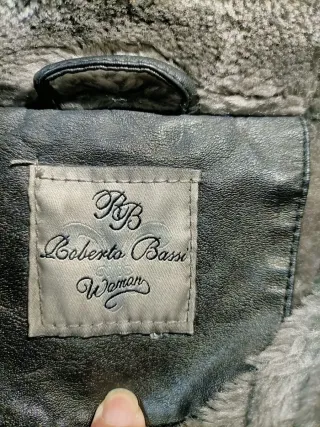 Cazadora Piel Mujer Roberto Bassi Gris