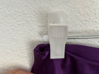 Falda midi morada XS Mango