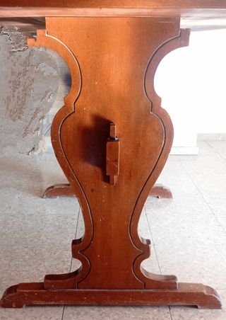 Mesa grande comedor con 2 extensiones (261X85cm)