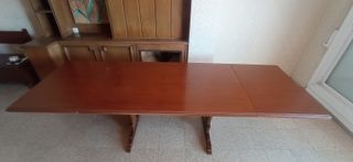 Mesa grande comedor con 2 extensiones (261X85cm)