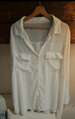 Camisa blanca Plumeti Talla XL