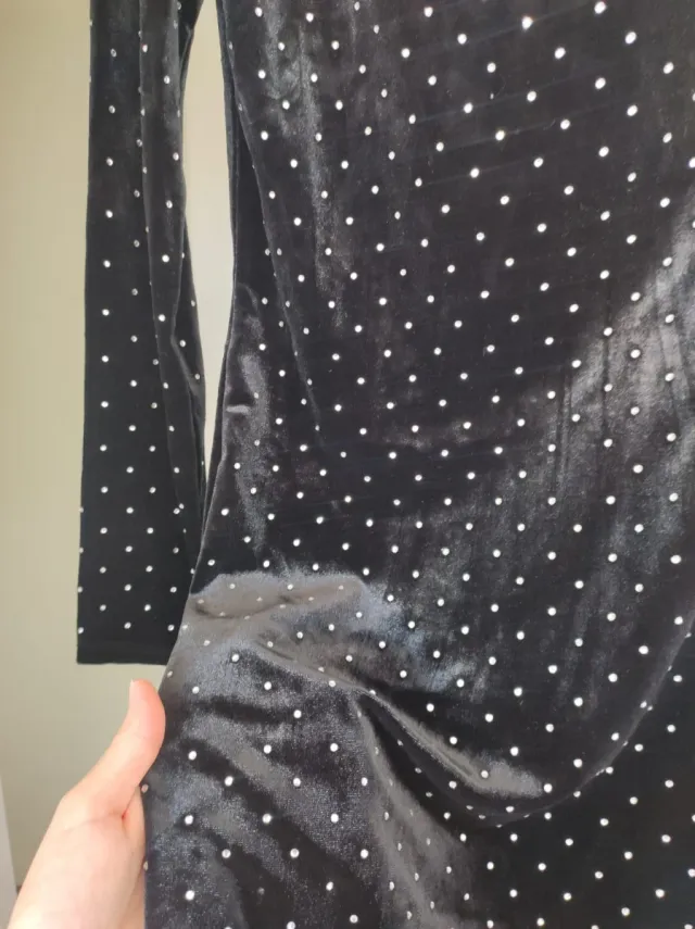 Vestido asimétrico Mango con pedrería Talla M