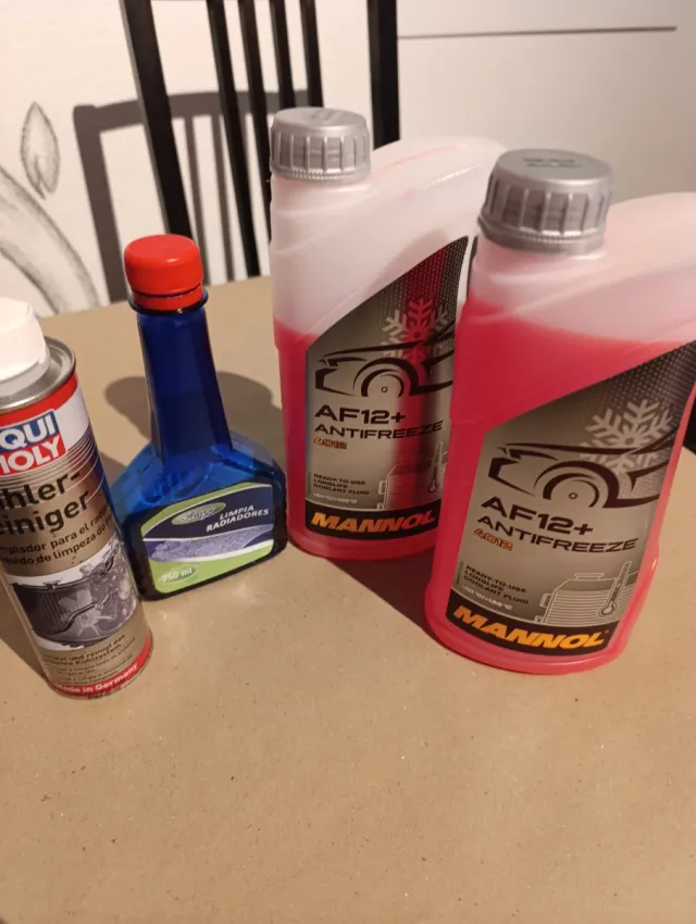 Refrigerante AF12, Liquid Moly, Limpiador Radiado