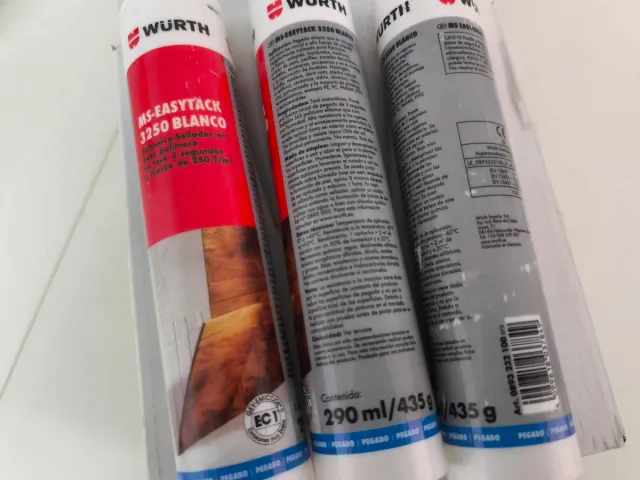 12 Botes Adhesivo Sellador Wurth MS Polímero