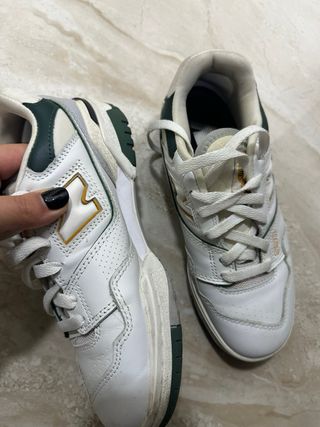 Scarpe New Balance 550 Bianche e Verdi