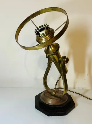 Lampada stile nautico ottone e pietra