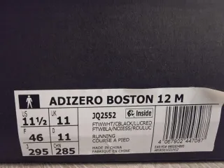 T46 Adidas Adizero Boston 12 Blancas
