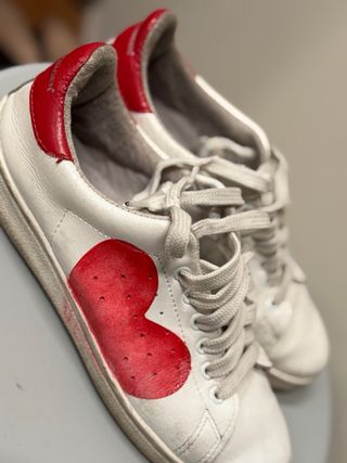 Sneakers STELLA RITIWAGEN Bianche Rosse