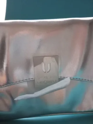 Bolso plateado de mano Ungaro