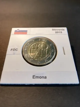 🇸🇮 2 Euro Commemorativi Slovenia 2015 Emona
