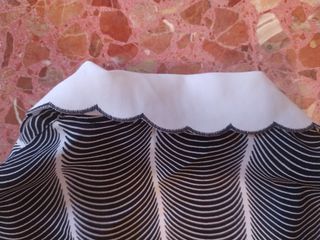 Camisa estampada rayas blancas y negras