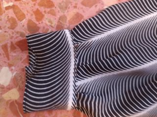 Camisa estampada rayas blancas y negras