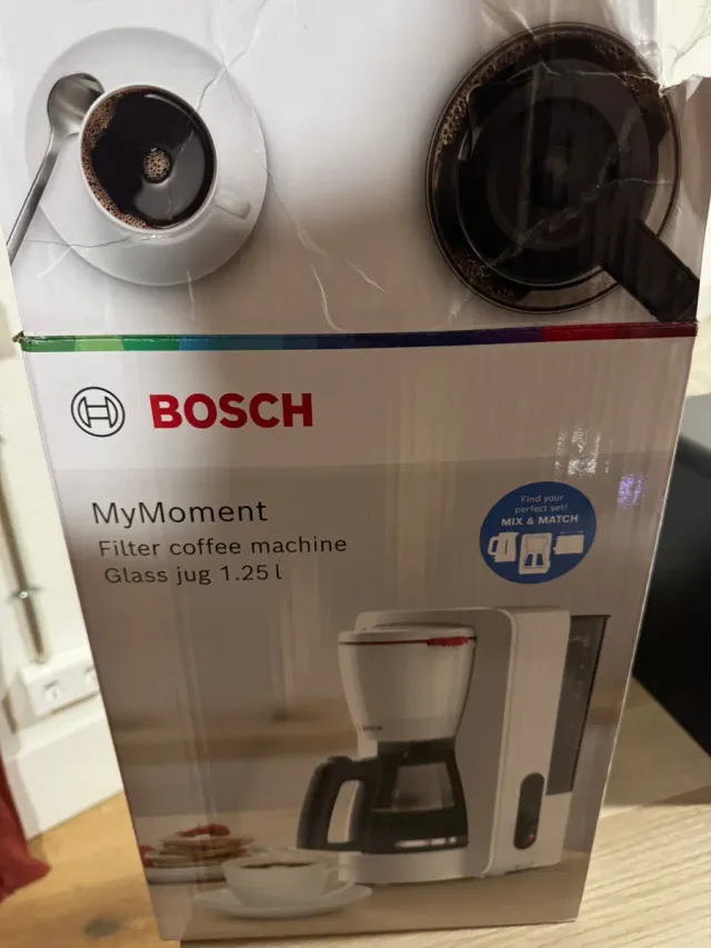 Cafetera Bosch con jarra de cristal