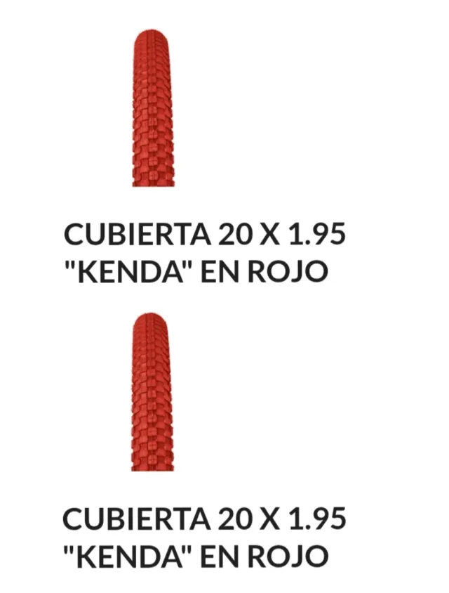 Coperture Kenda 20x1.95 Rosse (Coppia)
