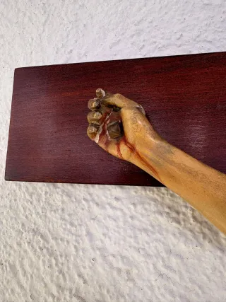 Cristo antiguo policromado