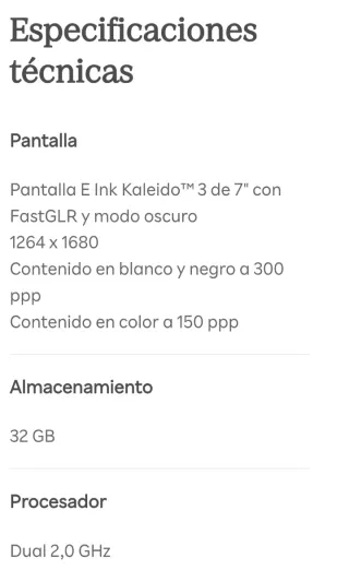 Lettore E-book Kobo Libra Colore Bianco