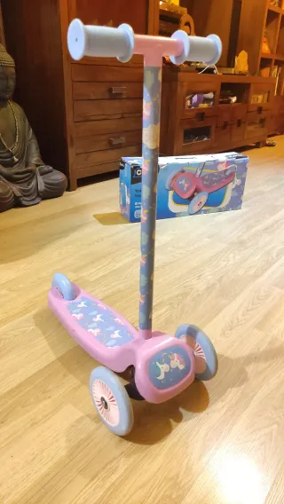 Patinete infantil 3 ruedas unicornios
