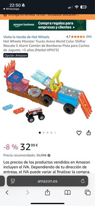 Camión Hot Wheels Monster Trucks + Lavadero Cars