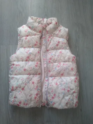 Chaleco niña flores 9-10 años