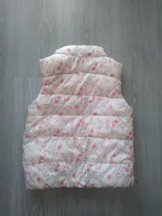 Chaleco niña flores 9-10 años