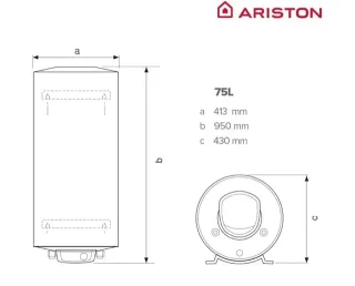 Ariston Fleck Bon Termo Eléctrico 75L