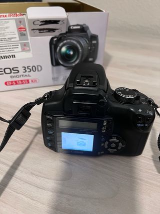 Cámara Canon EOS 350D Digital Negra