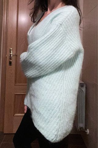 Jersey Mango amplio lana/alpaca M