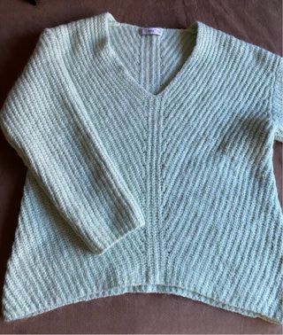 Jersey Mango amplio lana/alpaca M