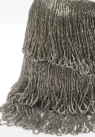 Bolso fiesta plateado Parfois con abalorios