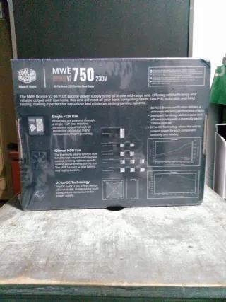 Cooler Master MWE 750 Bronze V2 – 750W – NUEVA