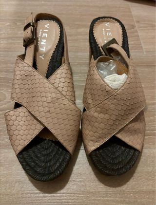 Sandalias de piel de Vienty