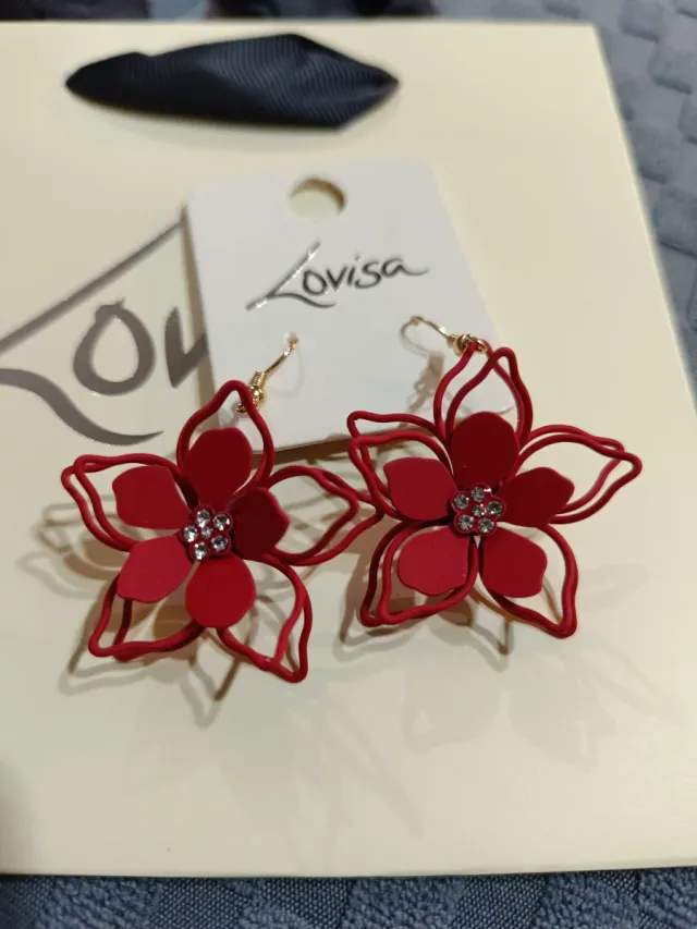 Orecchini Lovisa Rossi a Fiore