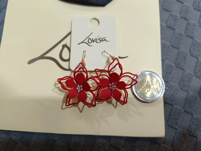 Orecchini Lovisa Rossi a Fiore