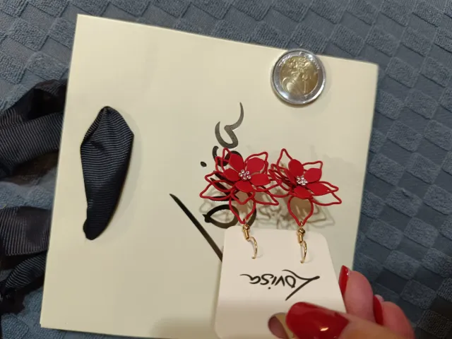 Orecchini Lovisa Rossi a Fiore