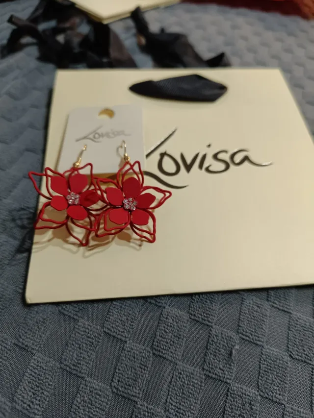 Orecchini Lovisa Rossi a Fiore